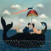 Lovers on the Back of a Whale : Ralph Eugene Cahoon Jr. : Archival Art Print view 1