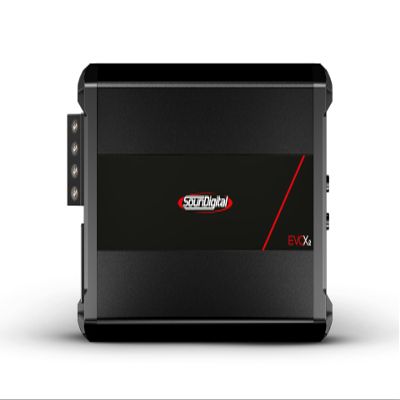 SounDigital 2400.4 EVOX 4 Ohm 4-Channel car Amplifier Power at 12.6V at 4 Ohms 4 X 396 WRMS