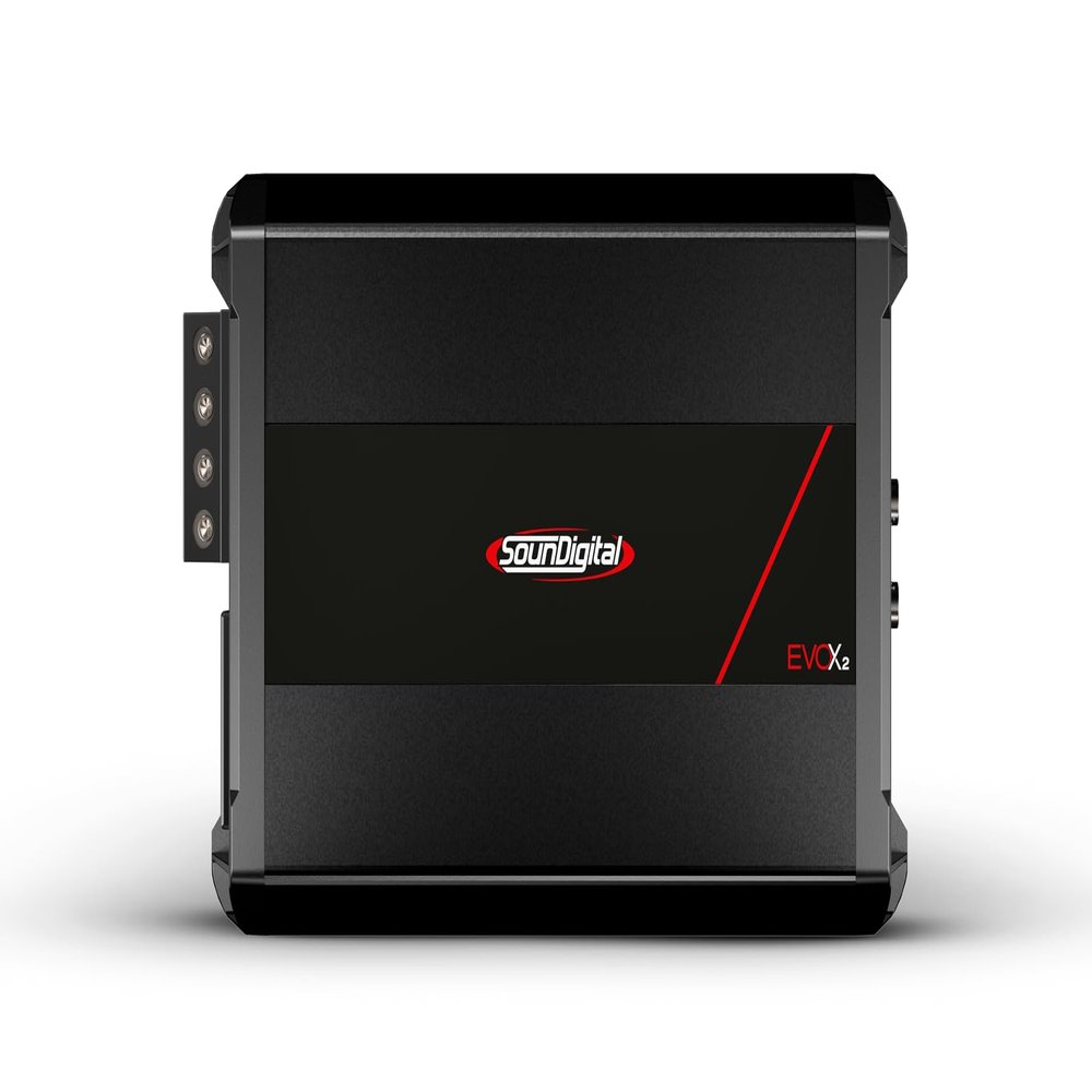 SounDigital 2400.4 EVOX 4 Ohm 4-Channel car Amplifier Power at 12.6V at 4 Ohms 4 X 396 WRMS