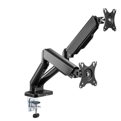 Stellar Mounts Dual Spring LCD Monitor Arms with USB and Multimedia Ports for: ASUS VG248QG 24" Gaming Monitor 165Hz 1080p 0.5ms Eye Care with DP HDMI DVI