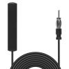 ACEIRMC Car Antenna, Universal AM/FM Radio Antenna, Black, 10ft Cable, Adhesive Mount, Compatible with Car Stereo Receiver, Marine Boat Radio view 1
