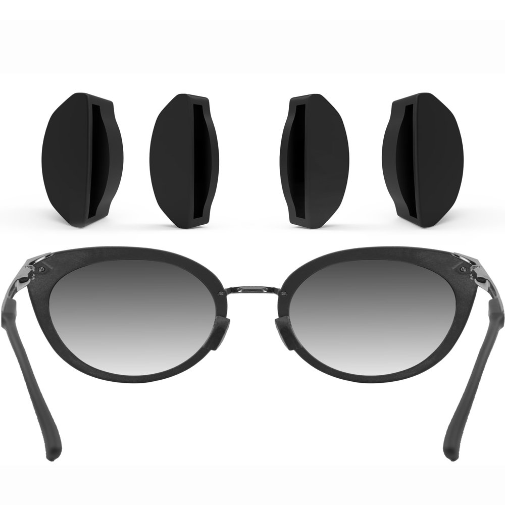 ToughAsNails Black Replacement Nose Pads Nosepieces for Oakley Frogskins Range OO9284/Spindrift OO9474 OX8176/Top Knot OO9434/HSTN OO9242/HSTN Metal OO9279 Sunglasses