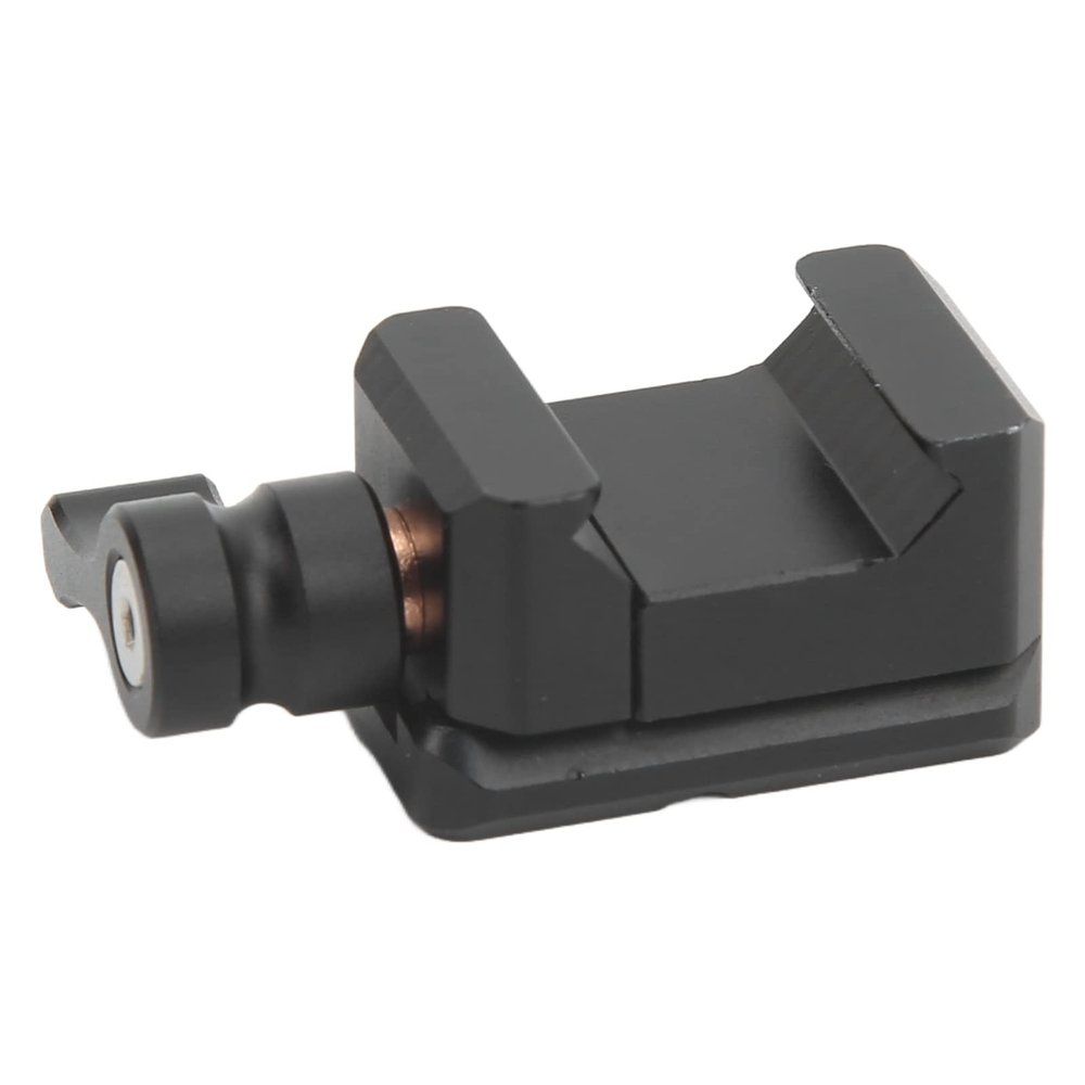 Acouto Clamp Monitor Mount with 1/4 Inch 3/8 Inch Thread Quick Release Rail Lock Clamp for Locating Hole Cold Shoe Mount Camera Cage Expansion Accessories
