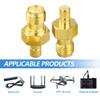TUOLNK SMA to SMB Adapter SMB Male to SMA Female Coaxial Connector for Extension Cable Radio Antenna 2pcs view 3