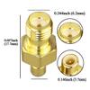 TUOLNK SMA to SMB Adapter SMB Male to SMA Female Coaxial Connector for Extension Cable Radio Antenna 2pcs view 4