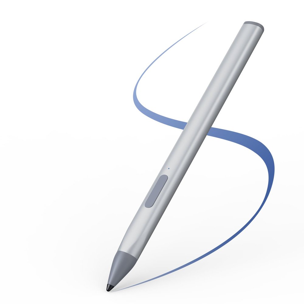 SSSGRGB Stylus Pen for Microsoft Surface Pro9/8/X/7/6/5/4/3 Surface Go 3/2/1 Surface 3/Laptop/Studio/Book 4/3/2/1 with 4096 Tilt Pressure Palm Rejection Magnetic Attachment Rechargeable, Silver