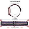 Stretchy Bands Compatible with Fitbit Versa 2 Bands for Women Men, Adjustable Elastic Replacement Wristband for Fitbit Versa 2 / Fitbit Versa/Fitbit Versa Lite/Fitbit Versa SE (blue) view 4