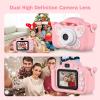 Andoer X7 Mini Kids Digital Camera 1080P for 20MP Dual Lens 2.0 Inch IPS Screen Built-in Battery with 32GB Memory Card USB Card Reader Neck Strap Birthday for Boys Girls view 3