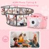 Andoer X7 Mini Kids Digital Camera 1080P for 20MP Dual Lens 2.0 Inch IPS Screen Built-in Battery with 32GB Memory Card USB Card Reader Neck Strap Birthday for Boys Girls view 4