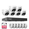 H.VIEW 4K/8.0 Megapixel PoE Outdoor Home Security Camera System Wired Outdoor Video Surveillance IP Cameras SystemUltra Wide-Angle &Audio8CH NVR 4TB HDD view 1