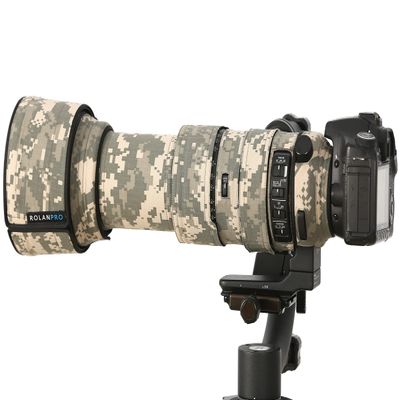 ROLANPRO Camouflage Lens Cover for Sigma 60-600mm f4.5-6.3 DG OS HSM Sports Lens Protective Sleeve Case Raincoat-#UCP Grey camo Waterproof