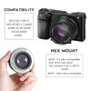 Andoer 25mm F1.8 APS-C Manual Focus Camera Lens Large Aperture Wide Angle Replacement for Sony E-Mount Mirrorless Cameras A7III/A9/NEX 3 3N/NEX 5 5T 5R/NEX 6 7/A5000/A5100/A6500/A6400/A6300/A6100 view 4