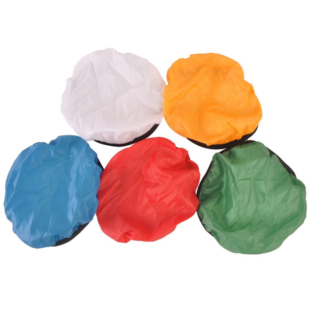 Andoer 5Pcs Photography Light Shade Cloth Soft Diffuser Cover Blue/Red/Green/White/Yellow for 45/55 Studio Light Shade Cover