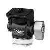 Andoer Mini Monitor Mount Tripod Head Cold Shoe Adapter Aluminum Alloy 1/4 Inch Screw for Mounting Camera Monitor Flash Microphone LED Fill Light view 1