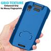 Case with Clip for Zebra TC21 TC26 Mobile Computer Scanner, Nakedcellphone Slim Hard Shell Cover with Kickstand and [Rotating/Ratchet] Belt Hip Holster Combo - Cobalt Blue view 4