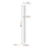 Vogels TVA 7000 Cable Raceway up to 6 Cables, Minimum Distance to The Wall only 1.4 cm, Length of 100 cm, Aluminium, Suitable for Cable Types Such as HDMI, USB, AUX or Power Cables, White view 2