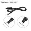 X AUTOHAUX 2 Pcs 4 Pin 3.28ft 100cm Backup Camera Extension Cable Dash Camera Cord Wires Car Rear View Camera view 4