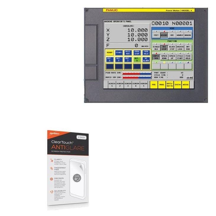 BoxWave Screen Protector Compatible with Fanuc Power Motion i- Model A (10.4 in) - ClearTouch Anti-Glare (2-Pack), Anti-Fingerprint Matte Film Skin
