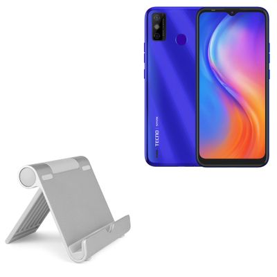 BoxWave Stand and Mount Compatible with Tecno Spark 6 Go - VersaView Aluminum Stand, Portable, Multi Angle Viewing Sturdy