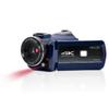 Minolta Camcorder - 4K Ultra HD, 30MP Photos, Night Vision with IR Sensor, 16X Zoom, Anti-Shake, Time Lapse, Face Detection, 3 Touchscreen, HDMI USB Output, 32GB SD Card Included (Blue) view 1