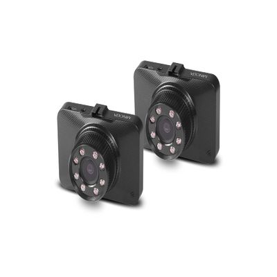 Minolta MNCD260 1080p Infrared NV Car Camcorder w/2.2" LCD Monitor (Black) 2-Pack