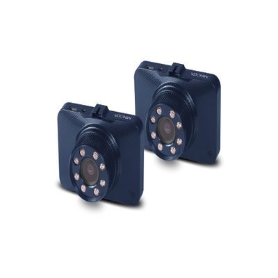 Minolta MNCD260 1080p Infrared NV Car Camcorder w/2.2" LCD Monitor (Blue) 2-Pack