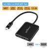 gofanco 4K 60Hz USB-C MST Hub with 2 HDMI Displays  USBC to Dual HDMI Displays, Extended Display Mode, Thunderbolt 3 & 4 Compatible, Windows Only, No macOS, DP Alternate Mode (USBCMST2HD-4K60) view 2