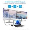 gofanco 4K 60Hz USB-C MST Hub with 2 HDMI Displays  USBC to Dual HDMI Displays, Extended Display Mode, Thunderbolt 3 & 4 Compatible, Windows Only, No macOS, DP Alternate Mode (USBCMST2HD-4K60) view 3