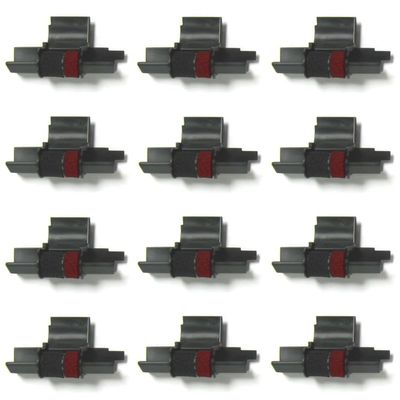 (12 Pack) COMPUMATIC Compatible/Replacement Ink Cartridge for Casio HR-300RC HR-200RC HR-170RC HR-150RC HR-100RC Printing Calculator