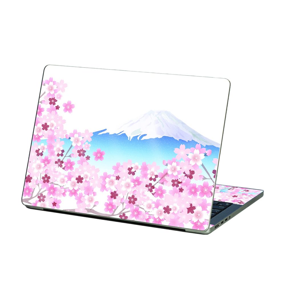 MightySkins Glossy Glitter Skin Compatible with Apple MacBook Pro 13 M2 (2022) - Fuji Scene | Protective, Durable High-Gloss Glitter Finish | Easy to Apply and Change Styles | Made in The USA