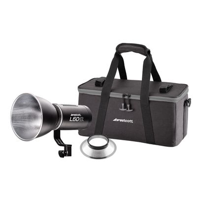Westcott L60-B Bi-Color 2700-6500K COB LED (60W) Continuous Light with Ultra Reflector, 9 FX Modes, 97+ CRI, 98+ TLC, 15,000 Lux at 1meter for Photography & Video Lighting