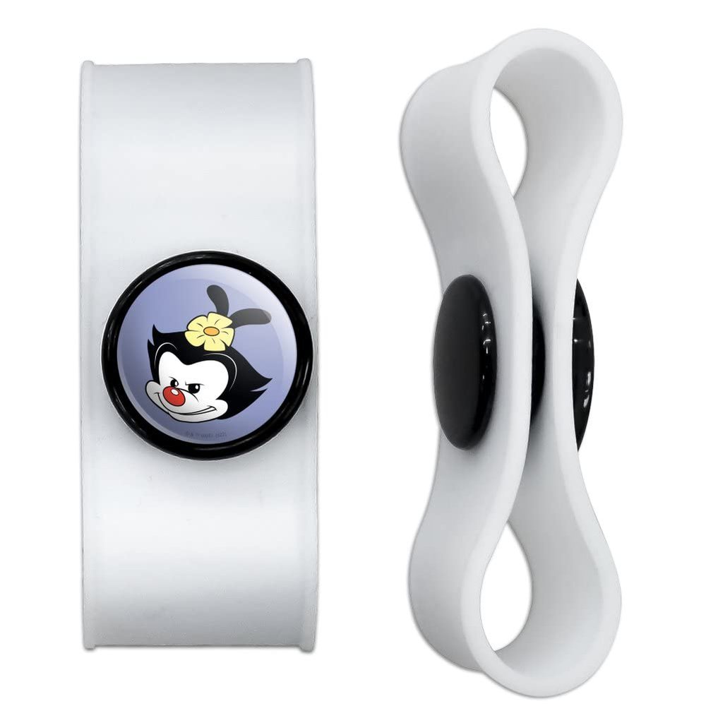 GRAPHICS & MORE Animaniacs Dot Head Headphone Earbud Cord Wrap - Charging Cable Manager - Wire Organizer Set of 2 - White