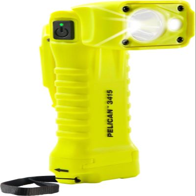 Pelican 3415M Right Angle LED Flashlight - Comes with Magnetic Clip (Yellow)