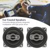 4 Inch Car Coaxial Speakers, 2 Pcs 300W Car Coaxial Stereo Speakers 4 Ohm Car Audio Coaxial Speakers,Professional Vehicle Speaker Car Horn for Car Audio Systems view 2