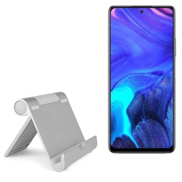 BoxWave Stand and Mount Compatible with Infinix Zero X Pro - VersaView Aluminum Stand, Portable, Multi Angle Viewing Sturdy