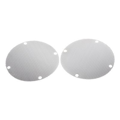 YDLMT Chrome Replacement Rear Mesh Speaker Grille Trim Covers for Harley Touring Street Glide Road Glide Electra Glide FLHT FLHX FLHTK FLHXXX 1996-2013