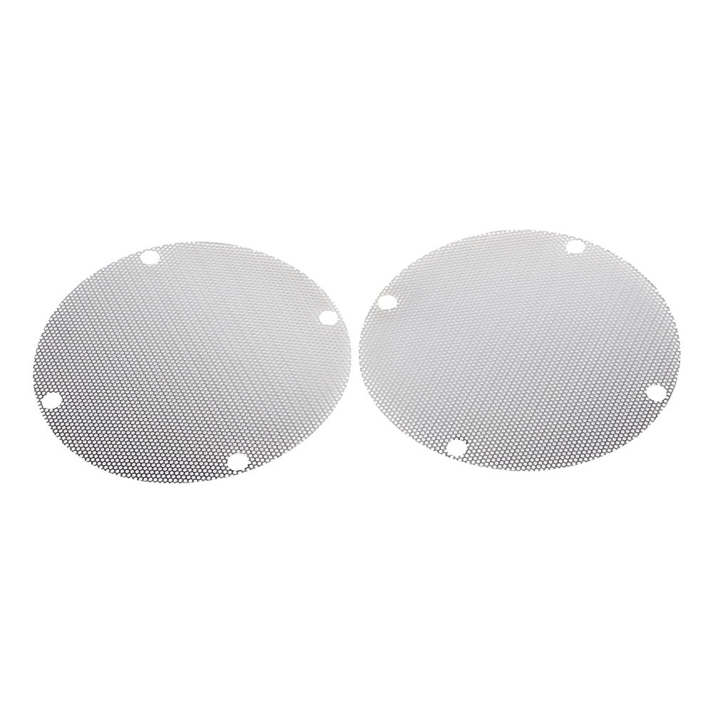 YDLMT Chrome Replacement Rear Mesh Speaker Grille Trim Covers for Harley Touring Street Glide Road Glide Electra Glide FLHT FLHX FLHTK FLHXXX 1996-2013