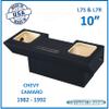 10" Dual Sub Box for Camaro 1982-1992 for Solo Baric Subs Subwoofer Enclosure Speaker Box view 2
