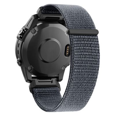 CUZOW Nylon Hook Loop Bands Compatible Fenix 5 Watch Band Fenix 6 22mm Quick Easy Fit Wristband for Garmin Fenix 8 47mm / Fenix 7/Fenix 6 Pro/Forerunner 965/945/935/Fenix 5 Plus/Instinct