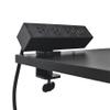 Fohfurniture 5-in-1 Fast Charging, Sliding Desk Clamp Power Strip with 3 AC Outlet Ports, 1 USB-A Port, and 1 USB-C Port and 6ft Cord (Black) view 1