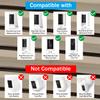 Haoyou Camera Vinyl Siding Wall Mounts No Drill 360 Degree Adjustable, Compatible with Ring Stick up Cam & Ring Outdoor Cam Plus (2Pack White) view 3