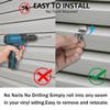 Haoyou Camera Vinyl Siding Wall Mounts No Drill 360 Degree Adjustable, Compatible with Ring Stick up Cam & Ring Outdoor Cam Plus (2Pack White) view 4