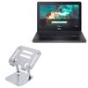 BoxWave Stand and Mount Compatible with Acer Chromebook 511 (C741LT) - Executive VersaView Laptop Stand, Ergonomic Adjustable Viewing Angle Metallic Riser - Metallic Silver view 1