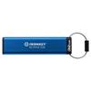 Kingston Ironkey Keypad 200 32GB Encrypted USB | Alphanumeric Keypad | Multi-Pin Access | XTS-AES 256-bit | FIPS 140-3 Level 3 Certified | Brute Force & BadUSB Protection | IKKP200/32GB,Blue view 2