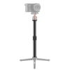 Andoer Aluminum Alloy Extendable Extension Rod 19-31cm Universal 1/4 Inch 3/8 Inch Interface with 2 Screws 1/4 to 3/8 Adapter for DSLR SLR Stabilizer, Black view 2