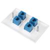 Pasotim Ethernet Wall Plate 4 Port Wall Plate Female-Female Compatible with for Cat7/6/6E/5/5E Ethernet Devices -Blue view 3