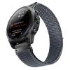Compatible with Garmin Fenix 8/8 Pro 51mm/Fenix 7X/6X/6X Pro/5X/5X Plus, 26mm Nylon Hook Loop Quick Easy Fit Watch Band Breathable Strap Replacement for Garmin Descent MK1/D2 Delta PX/D2 Charlie,Grey view 2