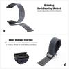 Compatible with Garmin Fenix 8/8 Pro 51mm/Fenix 7X/6X/6X Pro/5X/5X Plus, 26mm Nylon Hook Loop Quick Easy Fit Watch Band Breathable Strap Replacement for Garmin Descent MK1/D2 Delta PX/D2 Charlie,Grey view 4