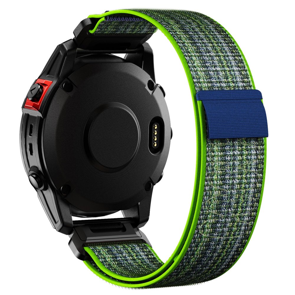 CUZOW Hook Loop Nylon Watch Band Compatible with Fenix 8/8 pro 47mm/ 7/6/ 6 pro/ 5/5 Plus, Quickfit 22mm Rugged Watch Bands for Forerunner 965/745/945/Epix Gen 2/Approach s62/Instinct
