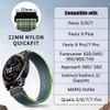 CUZOW Hook Loop Nylon Watch Band Compatible with Fenix 8/8 pro 47mm/ 7/6/ 6 pro/ 5/5 Plus, Quickfit 22mm Rugged Watch Bands for Forerunner 965/745/945/Epix Gen 2/Approach s62/Instinct view 2